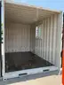 12FT OFFICE / STORAGE CONTAINER, FORK POCKETS WITH SIDE DOOR ENTRANCE &#x26; SIDE WINDOW