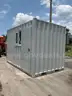 12FT OFFICE / STORAGE CONTAINER, FORK POCKETS WITH SIDE DOOR ENTRANCE &#x26; SIDE WINDOW