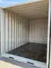 12FT OFFICE / STORAGE CONTAINER, FORK POCKETS WITH SIDE DOOR ENTRANCE &#x26; SIDE WINDOW