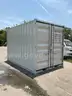 12FT OFFICE / STORAGE CONTAINER, FORK POCKETS WITH SIDE DOOR ENTRANCE &#x26; SIDE WINDOW