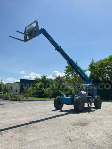 GENIE TELEHANDLER MODEL GTH-636, DIESEL, 4X4, APPROX MAX CAPACITY 6000LBS, TILT CAB