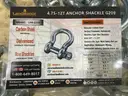 UNUSED LANDHONOR 4.75-12T ANCHOR SHACKLES MODEL LHR-G209, APPROX 38 PCS SET
