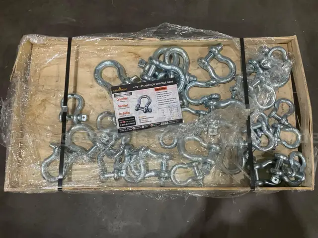 UNUSED LANDHONOR 4.75-12T ANCHOR SHACKLES MODEL LHR-G209, APPROX 38 PCS SET