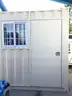 9FT OFFICE / STORAGE CONTAINER, FORK POCKETS WITH SIDE DOOR ENTRANCE &#x26; SIDE WINDOW