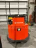 TOYOTA STAND ON TUGGER MODEL CBTY4, ELECTRIC, 48V, APPROX MAX DRAWBAR PULL 880LBS, NEEDS BATTERY