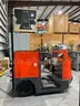 TOYOTA STAND ON TUGGER MODEL CBTY4, ELECTRIC, 48V, APPROX MAX DRAWBAR PULL 880LBS, NEEDS BATTERY