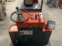 TOYOTA STAND ON TUGGER MODEL CBTY4, ELECTRIC, 48V, APPROX MAX DRAWBAR PULL 880LBS, NEEDS BATTERY