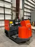 TOYOTA STAND ON TUGGER MODEL CBTY4, ELECTRIC, 48V, APPROX MAX DRAWBAR PULL 880LBS, NEEDS BATTERY