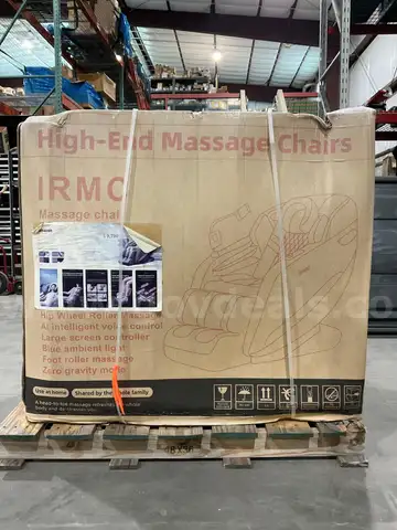 UNUSED HIGH END MASSAGE CHAIR IRMC, ZERO GRAVITY MODE, AI INTELLIGENT VOICE CONTROL, 5+8 MASSAGE MODE, HIP WHEEL &#x26; FOOT