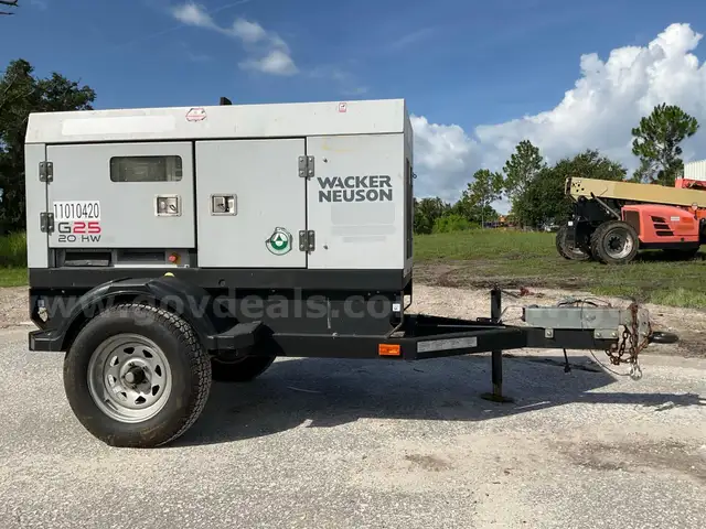 2019 WACKER NEUSON G25 GENERATOR, DIESEL, TRAILER MOUNTED