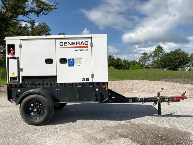 2021 GENERAC GENERATOR MODEL MDG25IF4, DIESEL, TRAILER MOUNTED