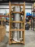 UNUSED INDUSTRIAL STAINLESS VERTICAL TANK, APPROX 102&#x22; T X 24&#x22; DIA
