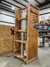 UNUSED INDUSTRIAL STAINLESS VERTICAL TANK, APPROX 102&#x22; T X 24&#x22; DIA