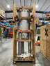 UNUSED INDUSTRIAL STAINLESS VERTICAL TANK, APPROX 102&#x22; T X 24&#x22; DIA