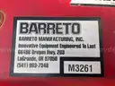 2018 BARRETO 912 WALK BEHIND TRENCHER W/ BARRETO TILT TRAILER
