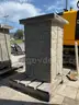 ( 1 ) STONE DRIVEWAY PILLAR, APPROX 47in T x 31in W x 31in L