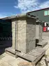 ( 1 ) STONE DRIVEWAY PILLAR, APPROX 47in T x 31in W x 31in L
