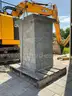 ( 1 ) STONE DRIVEWAY PILLAR, APPROX 47in T x 31in W x 31in L