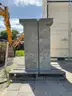 ( 1 ) STONE DRIVEWAY PILLAR, APPROX 47in T x 31in W x 31in L