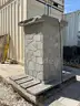 ( 1 ) STONE DRIVEWAY PILLAR, APPROX 47in T x 31in W x 31in L