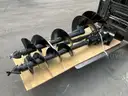 PALLET OF ( 3 ) UNUSED 2025 AUGER FOR SKID STEER, APPROX 8in / 12in &#x26; 16in