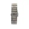 USED CARTIER SANTOS LARGE MODEL STAINLESS STEEL WATCH WITH ROSE GOLD BEZEL, ESTIMATED 18CTS+ OF NATURAL DIAMONDS (AFTERM