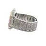 USED CARTIER SANTOS LARGE MODEL STAINLESS STEEL WATCH WITH ROSE GOLD BEZEL, ESTIMATED 18CTS+ OF NATURAL DIAMONDS (AFTERM