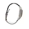 USED CARTIER SANTOS LARGE MODEL STAINLESS STEEL WATCH WITH ROSE GOLD BEZEL, ESTIMATED 18CTS+ OF NATURAL DIAMONDS (AFTERM