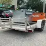 BEAR TRACK ALUMINUM UTILITY 65in X 120in VOYAGER TRAILER WITH HONDA GENERATOR, RIDGID 48R-0S STORAGE UNIT &#x26; ZOMBIEBOX