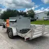 BEAR TRACK ALUMINUM UTILITY 65in X 120in VOYAGER TRAILER WITH HONDA GENERATOR, RIDGID 48R-0S STORAGE UNIT &#x26; ZOMBIEBOX