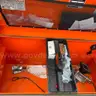 BEAR TRACK ALUMINUM UTILITY 65in X 120in VOYAGER TRAILER WITH HONDA GENERATOR, RIDGID 48R-0S STORAGE UNIT &#x26; ZOMBIEBOX