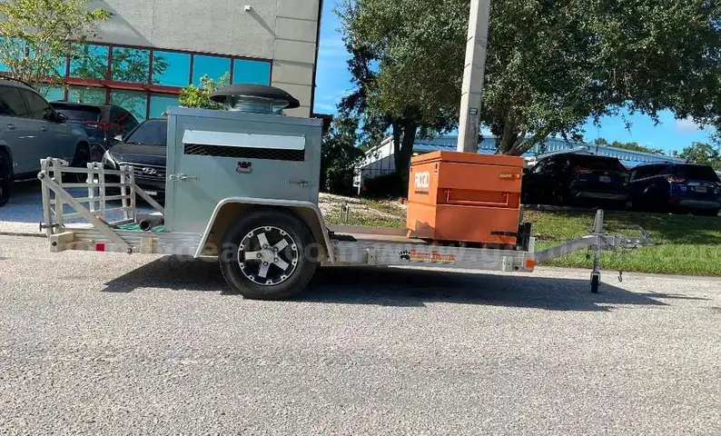 BEAR TRACK ALUMINUM UTILITY 65in X 120in VOYAGER TRAILER WITH HONDA GENERATOR