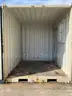 9FT OFFICE / STORAGE CONTAINER, FORK POCKETS WITH SIDE DOOR ENTRANCE &#x26; SIDE WINDOW