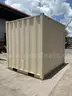 8FT OFFICE / STORAGE CONTAINER, FORK POCKETS WITH SIDE DOOR ENTRANCE &#x26; SIDE WINDOW