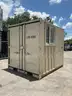 8FT OFFICE / STORAGE CONTAINER, FORK POCKETS WITH SIDE DOOR ENTRANCE &#x26; SIDE WINDOW