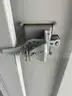 8FT OFFICE / STORAGE CONTAINER, FORK POCKETS WITH SIDE DOOR ENTRANCE &#x26; SIDE WINDOW
