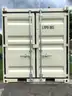 9FT OFFICE / STORAGE CONTAINER, FORK POCKETS WITH SIDE DOOR ENTRANCE &#x26; SIDE WINDOW