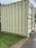 9FT OFFICE / STORAGE CONTAINER, FORK POCKETS WITH SIDE DOOR ENTRANCE &#x26; SIDE WINDOW
