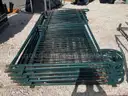 WELDED WIRE CORRAL PANELS, APPROX 111 in L x 4FT W/ 1FT HANDLE