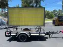 TRAILER MOUNTED LIGHT MESSAGE BOARD SIGN