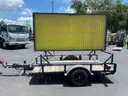 TRAILER MOUNTED LIGHT MESSAGE BOARD SIGN