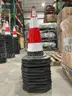 UNUSED STACK OF SAFETY TRAFFIC CONES; 10 CONES TOTAL