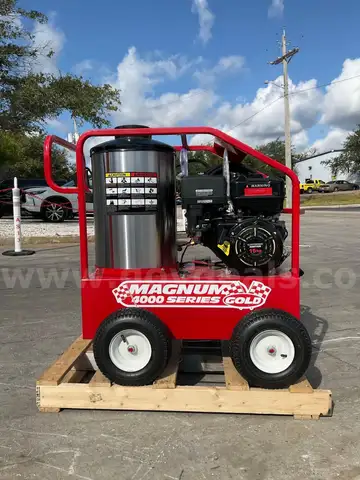 NEVER USED 2025 MAGNUM 4000 SERIES GOLD HOT WATER PRESSURE WASHER