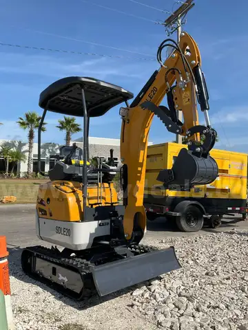 NEVER USED 2025 MINI EXCAVATOR; DIESEL POWERED YANMAR ENGINE