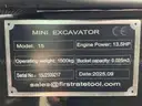 NEVER USED 2025 MIVA MINI EXCAVATOR MODEL VA15