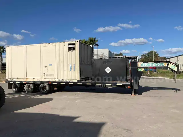 2017 GATOR MADE 30FT GOOSENECK TRAILER W/ 2015 MIDWEST INDUSTRIAL TANK & GENERATOR ATTACHED, BILL OF SALE ONLY