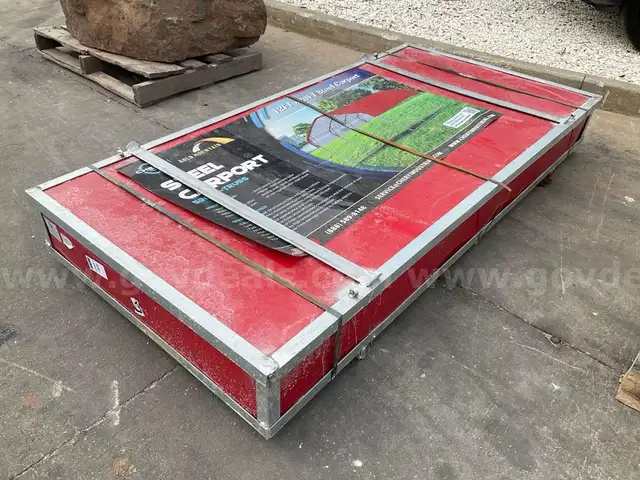 NEW CHERY INDUSTRIAL GOLD MOUNTAIN 12FT X 20FT SINGLE TRUSS STEEL CARPORT