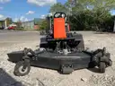 JACOBSEN TURF CAT RIDE ON MOWER, GAS POWERED, 4WD, STARTS RUNS PUMP HOUSING BROKEN
