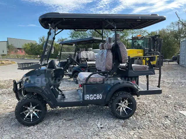 UNUSED 2025 IR ELECTRIC GOLF CART MODEL IRGC80, 4 PASSENGER