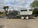 2015 PJ DECKOVER TRAILER W/ WINPOWER DX90F4-XA DIESEL GENERATOR  & MIDWEST INDUSTRIAL TANK